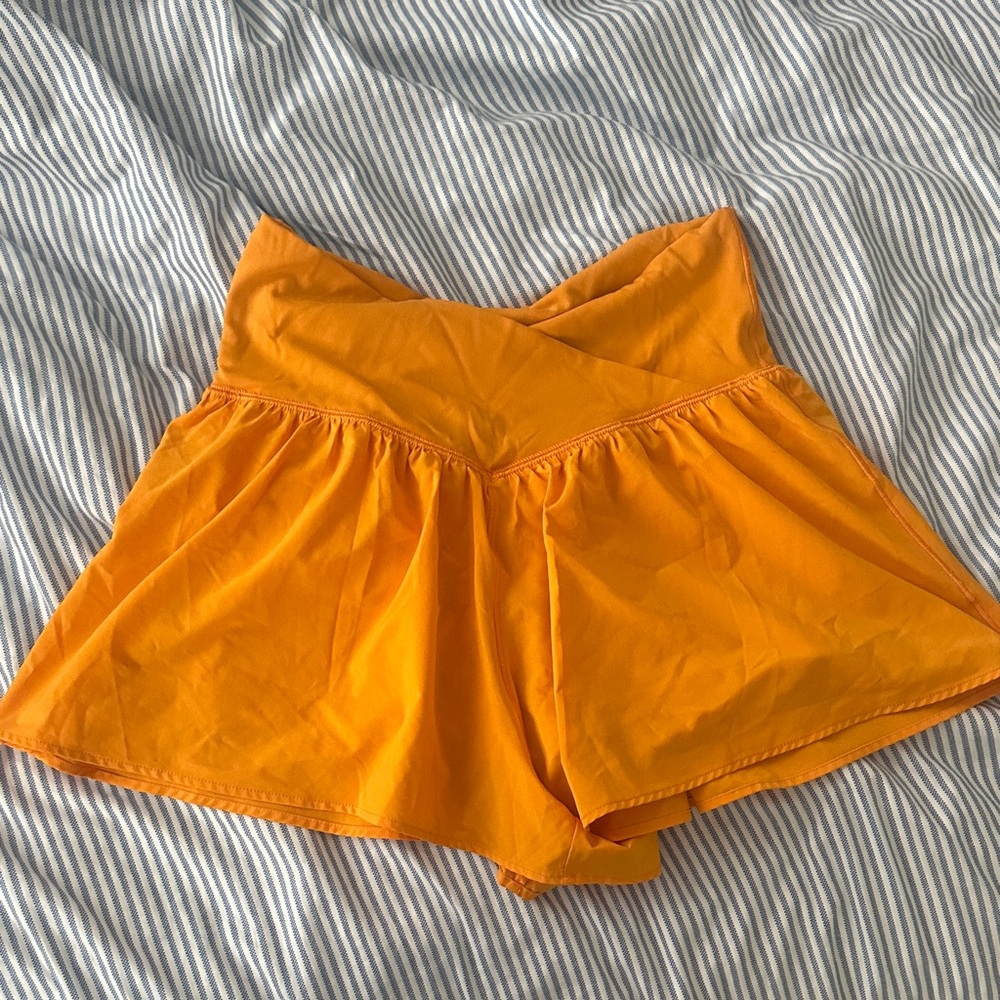 Offline crossover shorts in orange